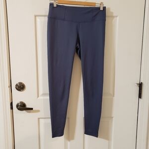 Manduka Size Medium Blue High-Waisted Leggings